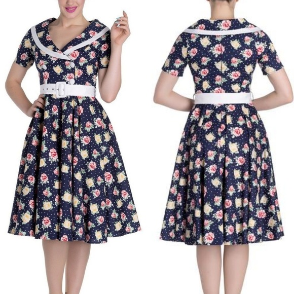 Unique Vintage Dresses & Skirts - Unique Vintage Hell Bunny Emma Swimg Dress RARE